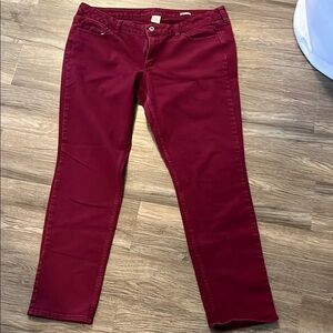 Stylish Burgundy Pants Size 19
